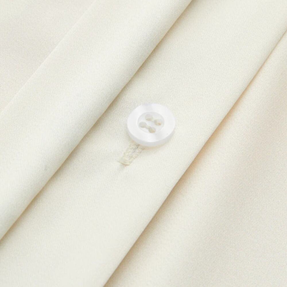 Commense Cream Satin Floral Print Pants Set L NWT Lounge Two Piece - Euro Resort - Picture 7 of 9